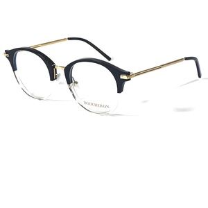 Boucheron BC 0025OA  003 Authentic New Black and Gold Women's Glasses